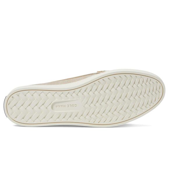 NWT Cole Haan Women's Nantucket Penny Loafers, Natural/Ch Chevron, 6.5-B US - Picture 4 of 6